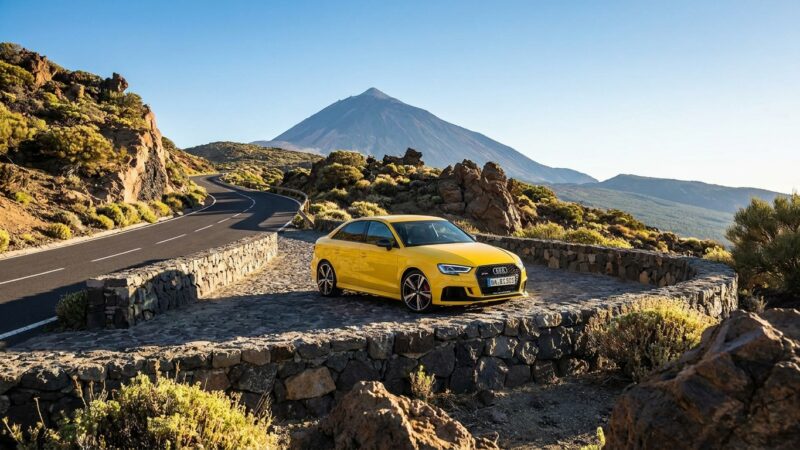 Recensione di guida dell'Audi RS 3: Prova della hot hatch a Tenerife