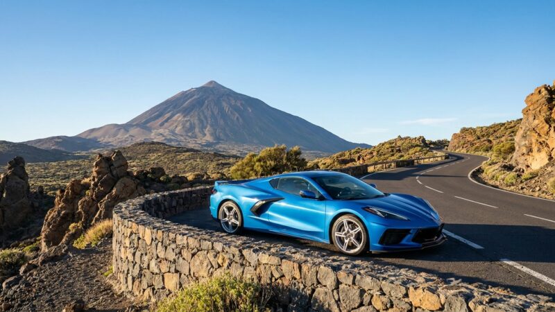 Chevrolet Corvette C8, Prova su Strada a Tenerife