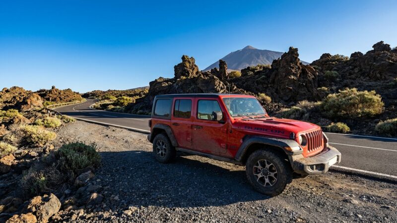 Jeep Wrangler Rubicon, Prova su Strada a Tenerife